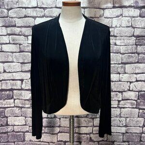 Chico's Travelers Black No Close Long Sleeve Cardigan Size XL